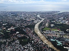 Davao River from air