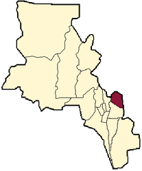 Dipartimento di Santa Rosa – Mappa