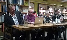 Didier Bigo, Laurence McFalls, Philippe Bonditti et Mariella Pandolfi au librairie Olivieri.jpg