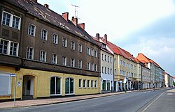 Die westliche Straßenrandbebauung der Rinckartstraße (2013)