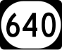 Kentucky Route 640 marker