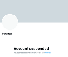 @elonjet account suspended on X Elonjet.png