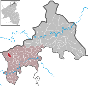 Poziția Fiersbach pe harta districtului Altenkirchen