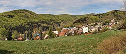 Pohled na Mikulov, vlevo Bouřňák