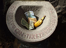 Jacek Tylicki, Stone sculpture, Give If You Can - Take If You Have To. Palolem Island, India, 2008 Give-if-you-can.jpg