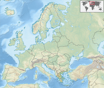 Местоположение на Гърция в Европа.
