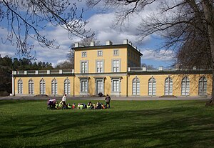 Gustav III:s paviljong, fasad mot öst, maj 2010.