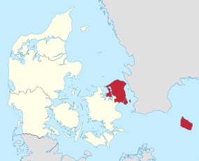Localisation de Copenhague au Danemark