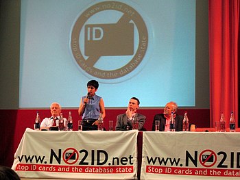 English: Meeting in London against identificat...