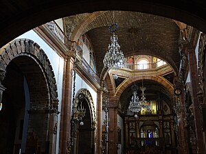 Interior de la Parroquia de San Miguel Arcángel.