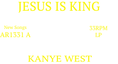 Logo del disco Jesus Is King