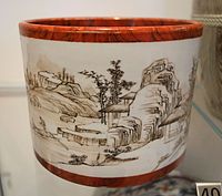 Vaso per pennello, periodo Yongzheng, 1723–1735