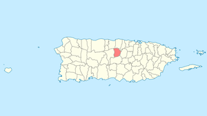 Location of Morovis in Puerto Rico