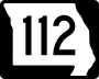 Route 112 marker
