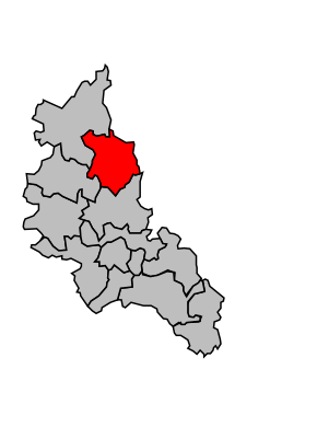 Kanton na mapě arrondissementu Brive-la-Gaillarde