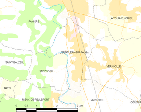 Poziția localității Saint-Jean-du-Falga