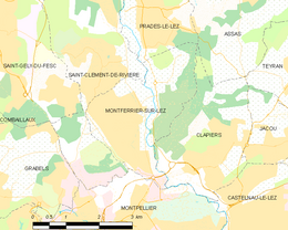 Montferrier-sur-Lez - Localizazion