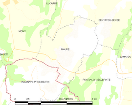 Mapa obce Maure