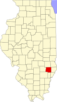 Locatie van Richland County in Illinois