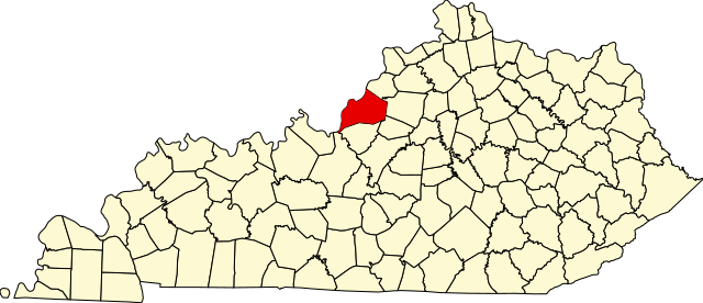 Location in the Commonwealth of Kentucky