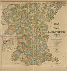 1895 Map of East Baton Rouge Parish