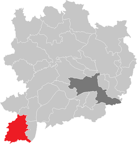 Poloha obce Maria Laach am Jauerling v okrese Krems-vidiek (klikacia mapa)