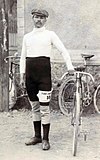 Maurice Garin au Paris-Roubaix 1897.