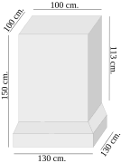 Les dimensions du monument.