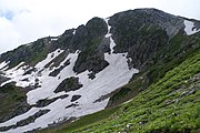 山頂直下の黒部五郎カール