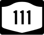 New York State Route 111 marker