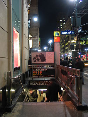 34th Street station entrance