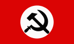 Nationalbolsjevikiska partiets flagga.