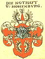 Ebenso bei Siebmacher das Wappen der Familie von Notthafft im Schwäbischen (von Hohenburg)