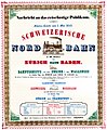 48. KW Plakat der Schweizerischen Nordbahn von 1847