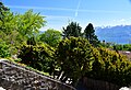 Vue sur le Léman depuis un des escaliers.