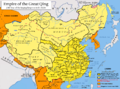 The Qing Dynasty at its greatest extent.