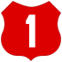 National Road 1 shield}}