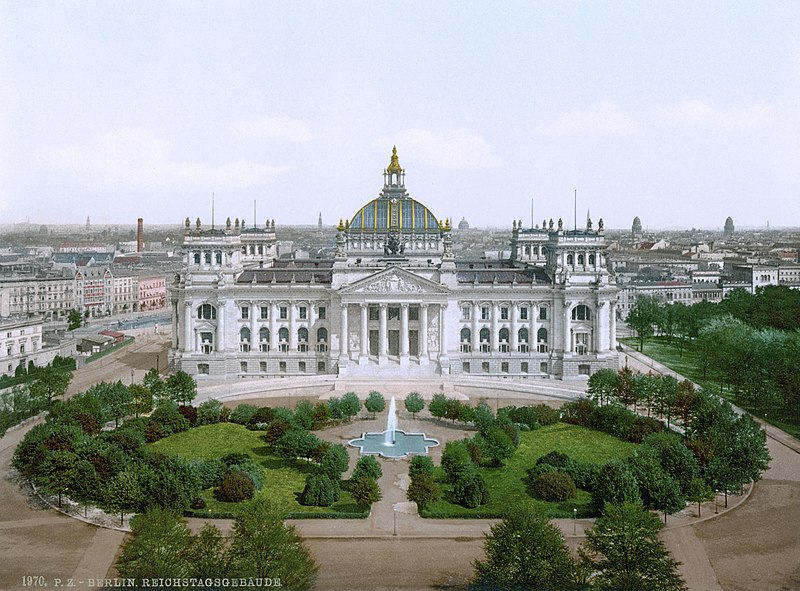 The Reichstag in the 1890s / early 1900s.