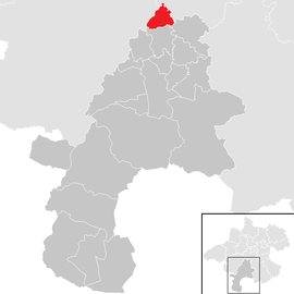 Poloha obce Roitham v okrese Gmunden (klikacia mapa)