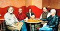 Argentinos en el X SAL, Montevideo (Uruguay, 2003): Eduardo Maestripieri, Mario Sabugo, Jorge Moscato, Javier Fernández Castro y Jorge Ramos.