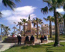Vista general de la Plaza Saad Zaghlul Pachá en Alejandría