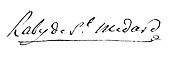 signature de Jean-Arnaud-Pascal Raby de Saint-Médard