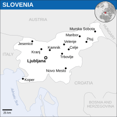 Mapa Słowenii