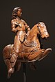 Statue en chêne représentant saint Georges à cheval (1480-1499).