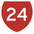 State Highway 24 shield}}