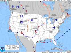 250px Surface analysis Weather Map