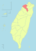 Location of Taoyuan County in Taiwan