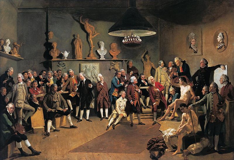 File:The Portraits of the Academicians of the Royal Academy, 1771-72, oil on canvas, The Royal Collection by Johan Zoffany.jpg