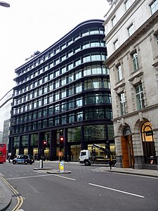 Berenbergs London-kontor i Threadneedle Street i City of London, bankens nest største