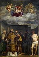 Titian Frari Madonna, 338 x 270 cm